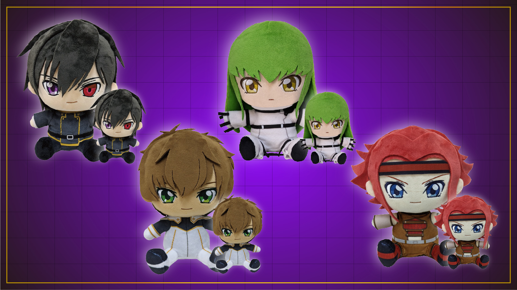 コードギアス ぬいぐるみマスコット ルルーシュ・スザク : コードギアス あにまるっこ 枢木スザク ぬいぐるみ 2点